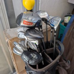 Golf clubs set TaylorMade irons & Ping drivers + EXTRAS  (( SOLD AS A BUNDLE))