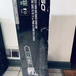 Ego New 56v Cordless20” Chainsaw Kit Comes With Battery And Charger 