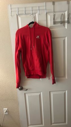 Red champion hoodie