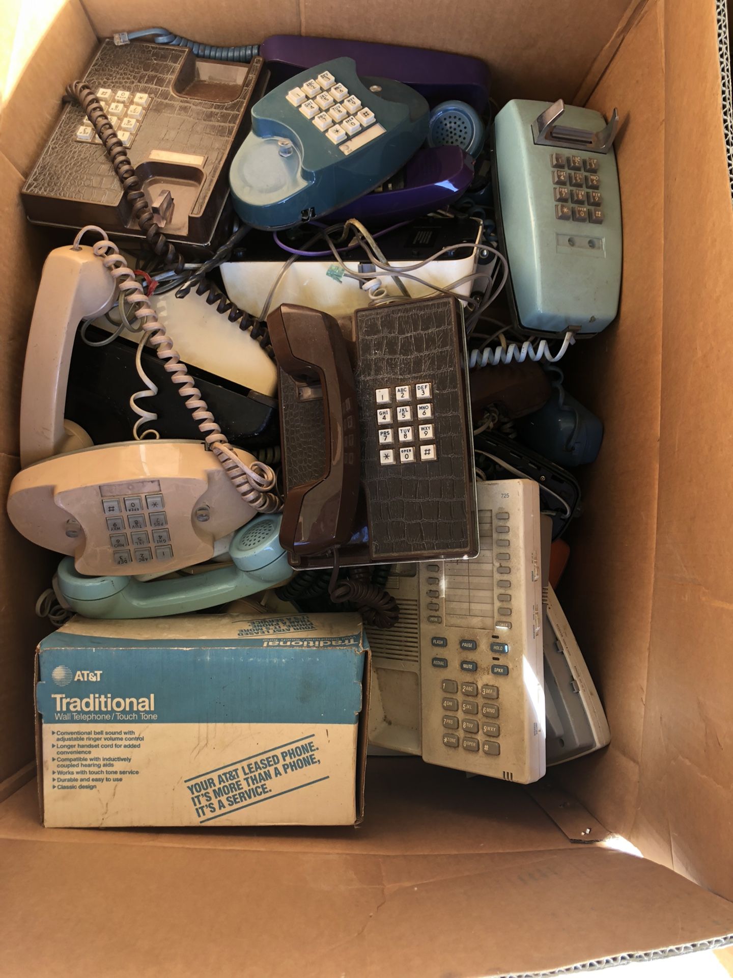 Vintage Phone Collection-Over 20 Different Ones In The Box