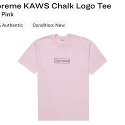 Supreme Kaws Chalk Logo Tee Size Medium 
