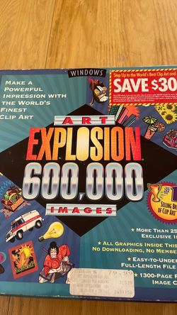 Clip art explosion 600,000 images