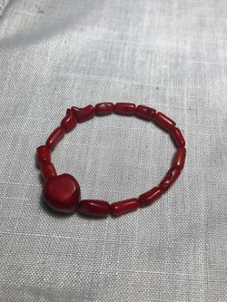 Coral bracelet size 7 inches