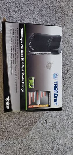 TRENDnet TEW-640MB N300 Wireless 4-Port Media Bridge