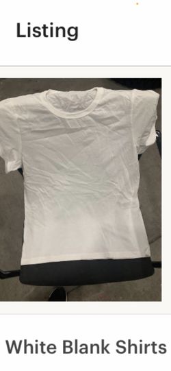 White blank shirts and colors available too !