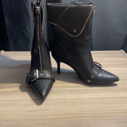 Faux  Leather Booties 