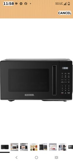 Black+Decker Black Countertop Microwave