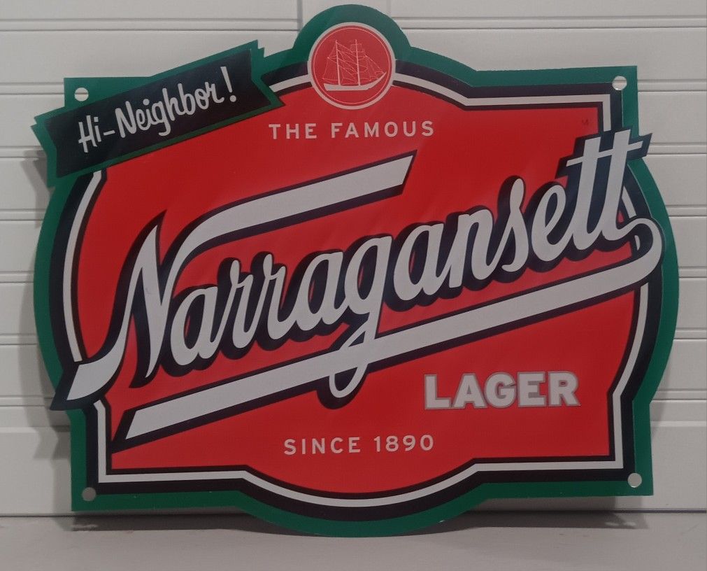 Narragansett Tin Tacker Sign