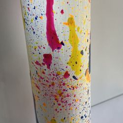 Splash Paint Vessel|Glassware|Glass Pillar|Glass Vase|Glass Cylinder|Centerpiece