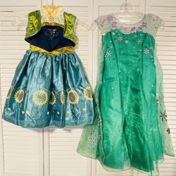 green emerald velvet dress Elsa (lime green outfit, 2016)