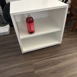 FREE - White Laminate Open Cabinet/Bookcase