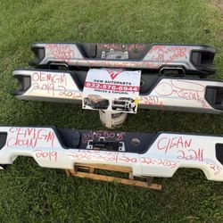 2019 2021 2024 Chevy Silverado GMC sierra Denali Bed rear Bumper with sensors and dual exhaust