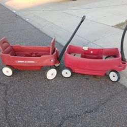 Red Wagons Left Side RADIO FLYER /Step2