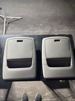 NEW Pair OEM Ford Expedition F150 Seat Back Storage Bins Trim - Tan (03-06)