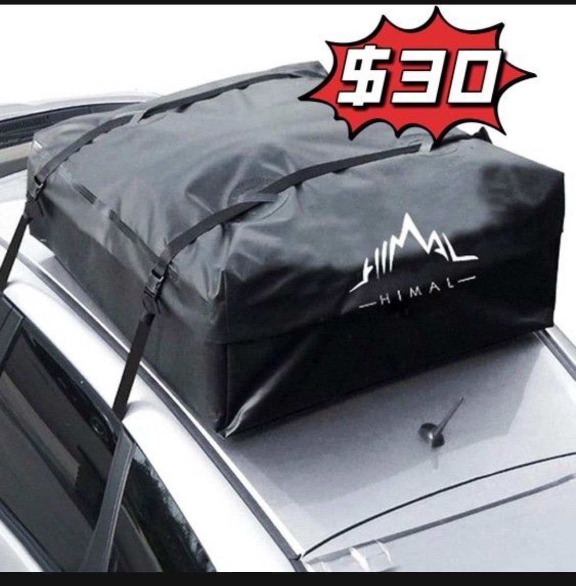 ❤️$30❤️ Car Rooftop Cargo Carrier,15 Cubic Feet Heavy Duty Waterproof Vehicle Soft-Shell Rooftop Bag with 8 Straps and 2 Zippers, Fits All Vehicles w