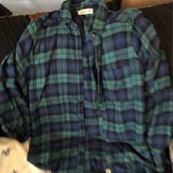 Hollister longsleeve plaid shirt women’s