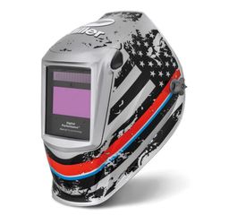 Miller® Digital Performance™ Silver/Black/Red/White/Blue Welding Helmet Variable Shades 2.5, 5-8, 8-13 Auto Darkening Lens ClearLight 4x
