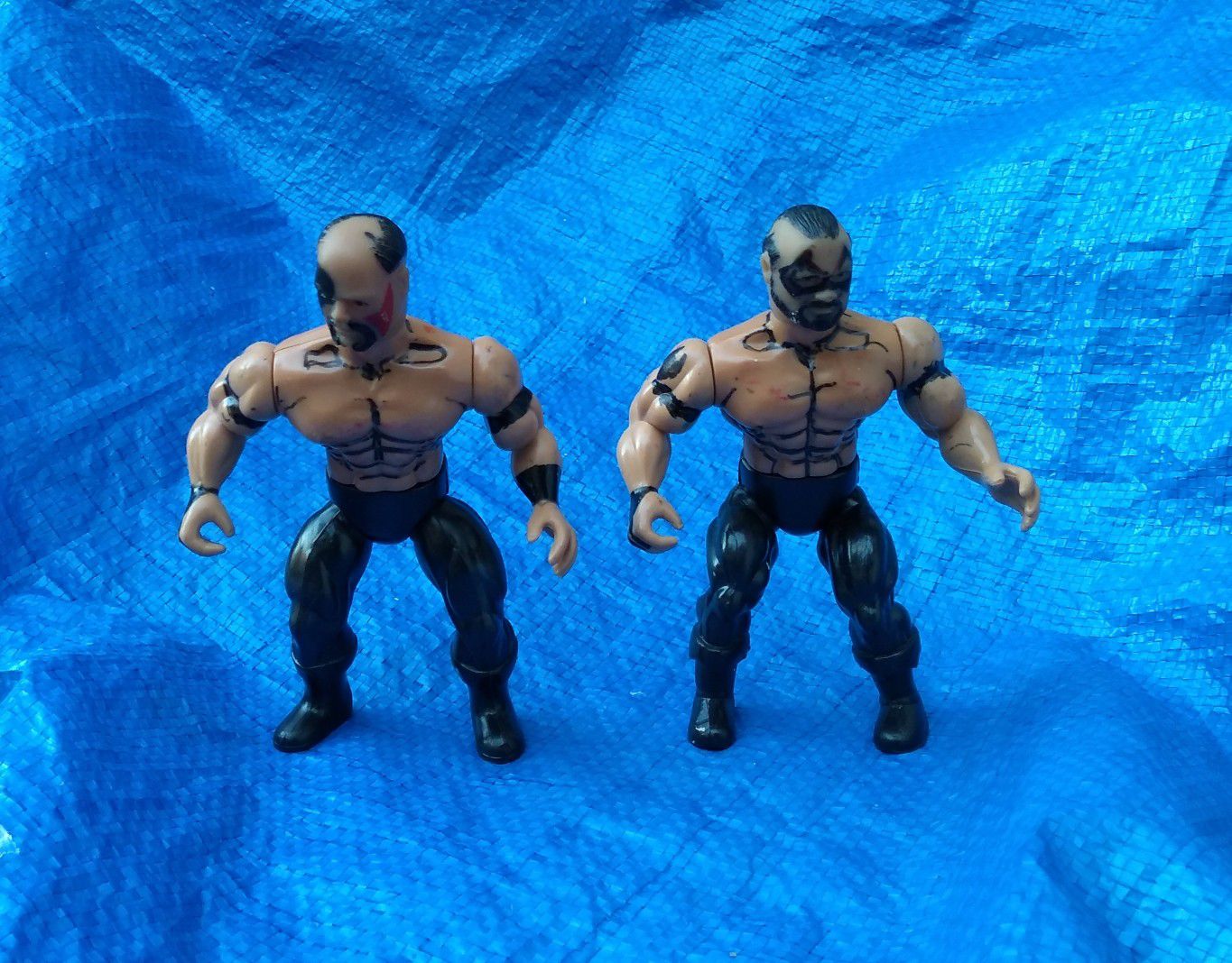 1985 Legion Of Doom The Road Warriors AWA All Star Wrestling Action Figure Lot Remco