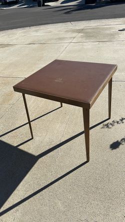 Vintage wooden folding card table