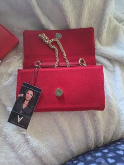 Genuine suede clutch