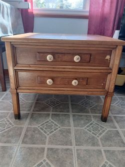 Wooden end table