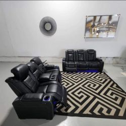 Party Time Midnight Sofa Loveseat $10 Down Payment And Financing Available