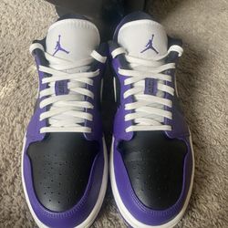 Jordan 1 Low Court Purple-black