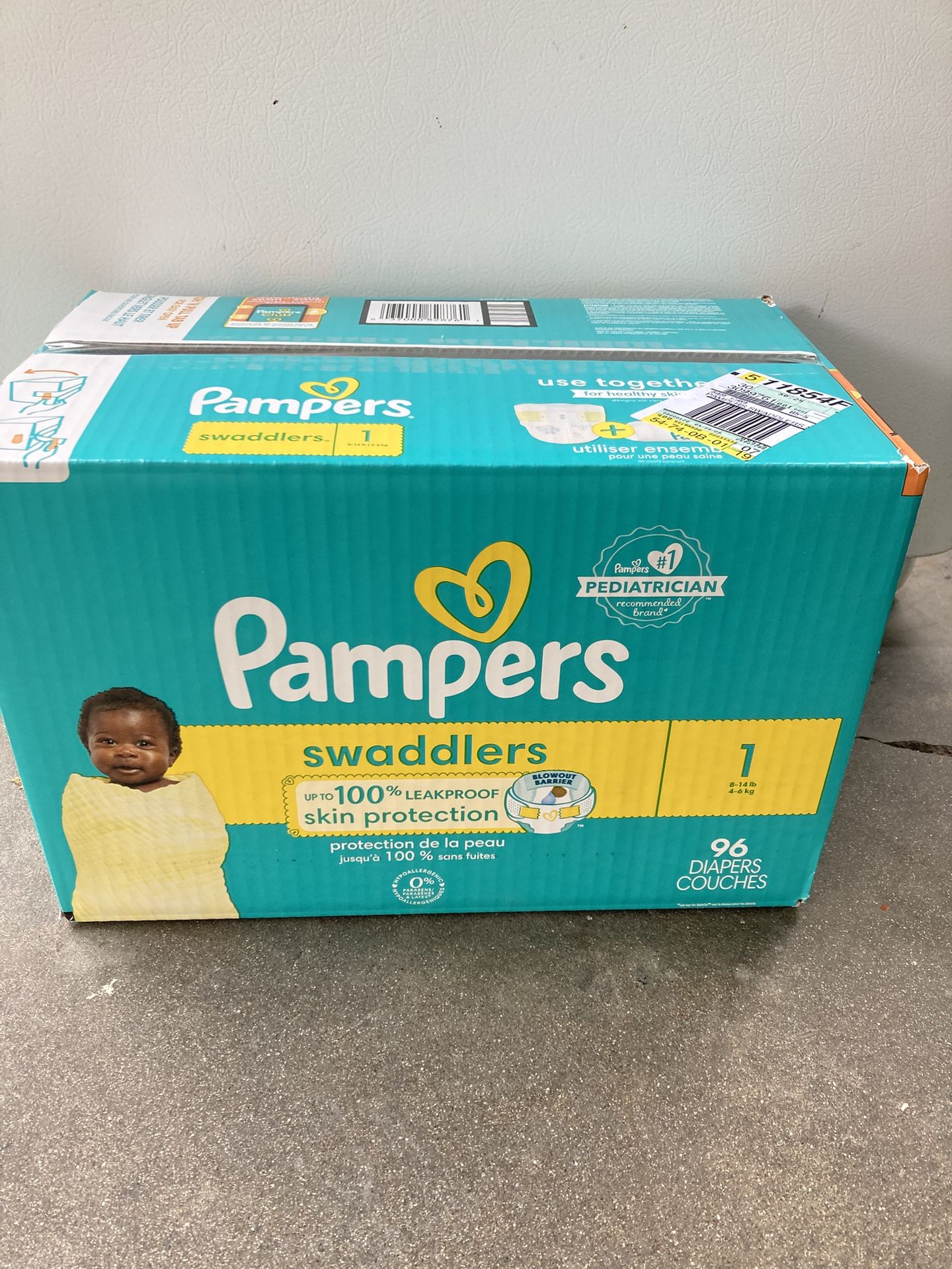pampers SIZE 1 96 pañales