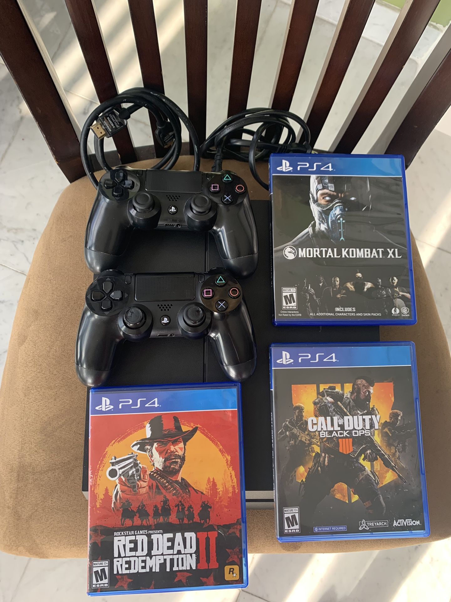 PS4 w/3 games and two controllers!!!