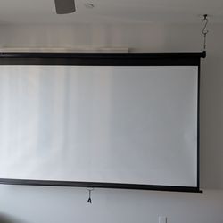 Ceiling projector screen