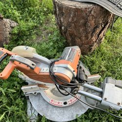 RIDGID 12” MITER SAW TRABAJANDO AL 💯 ✅ LISTO PARA EL TRABAJO 