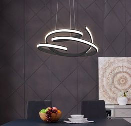 Oslo LED Adjustable Chandelier Black BRAND NEW