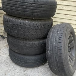 15” Toyota Rims & Spare 