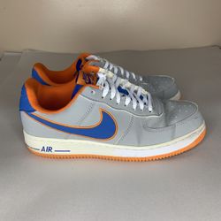 Nike Air Force 1 AF1 Low Gray Purple Orange Men's Size 8.5 Shoes (488298-013) Pre-owned  