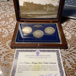 New Orleans Mint 3-Coin Morgan Silver Dollar Set