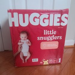 Huggies Little Snugglers Gentle Skin Protection Baby Diapers, Size 1(148 Count)