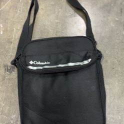 Columbia Black and Gray Messenger Style Lunch Bag