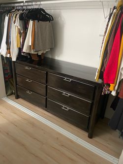 Chest of drawers and matching side table