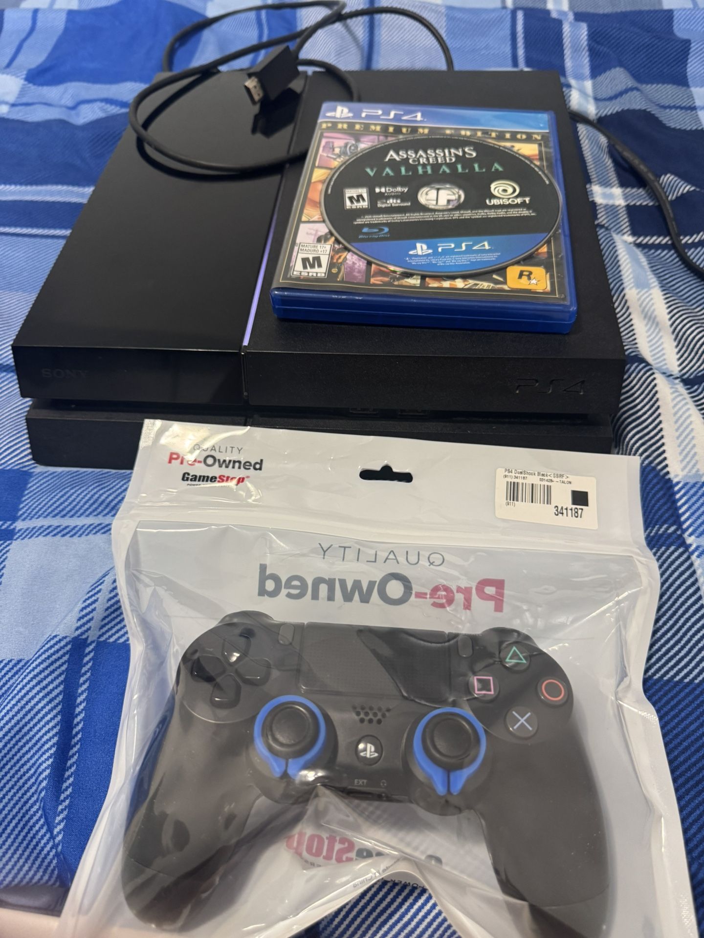 Play Station With Controller And 2 Games