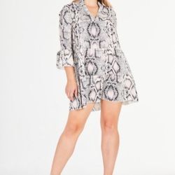 Cherry Koko snake print tunic dress (12)