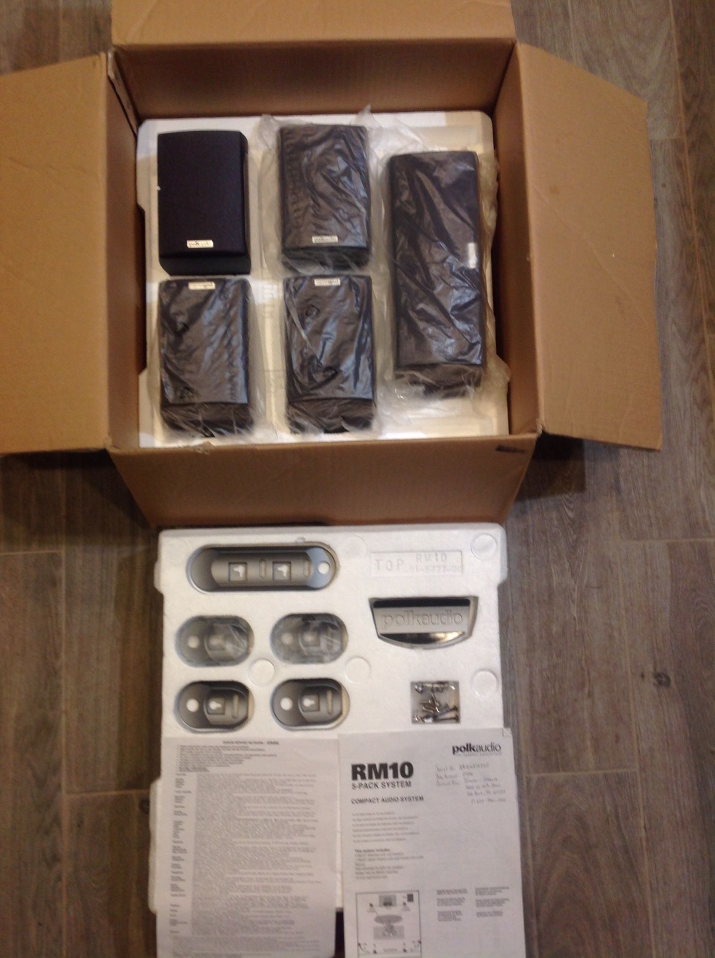 NEW - Polk Audio RM10 satellite speakers- 5 channel