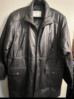 Orvis Vintage Leather Jacket Mens Medium Rare 