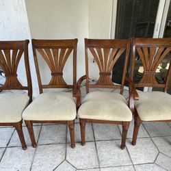 6 Chairs Solid Cherry Wood