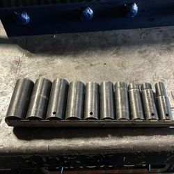 Snapon 1/2" Drive DEEP impact Sockets 