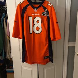 Peyton Manning Super bowl jersey XL