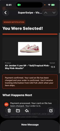 Jordan 1 low travis scott tropical pink 12.5