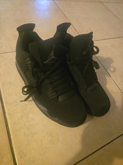 Jordan black cats size 10