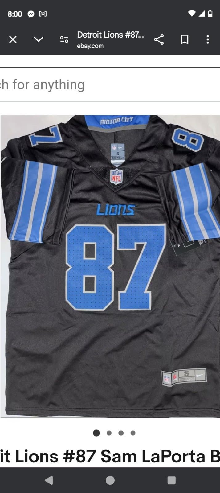Detroit Lions #87 Calvin Johnson Jersey