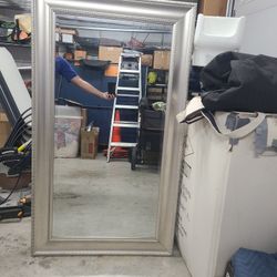 Silver Frame Mirror