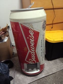 Budweiser Giant Can Mini Fridge